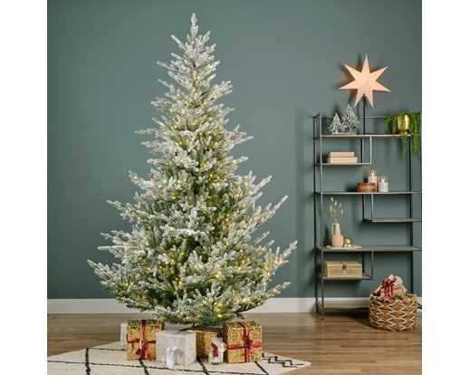 ALBERO NORWAY SPRUCE INNEVATO 1100LED L.CALDA CMØ170 H240