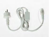 CAVO ALIMENTAZIONE SERIE LED AC/DC 6A L1,5M.BIANCO