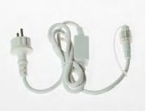 CAVO ALIMENTAZIONE SERIE LED AC/DC 6A L1,5M.BIANCO