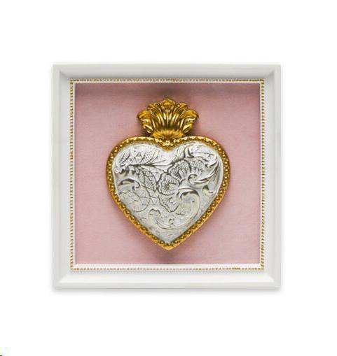CORNICE QUADRO ROSA CM.13 TON COEUR