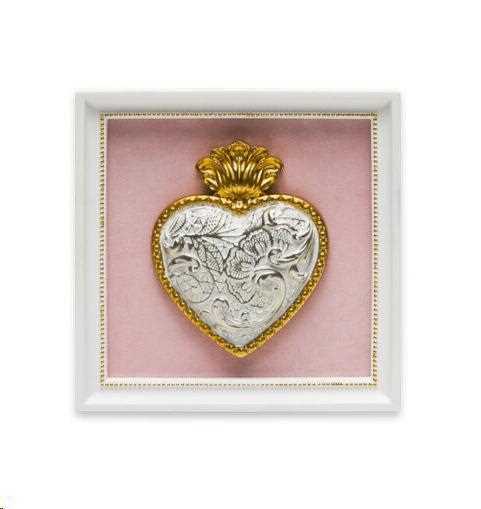 CORNICE QUADRO ROSA CM.13 TON COEUR