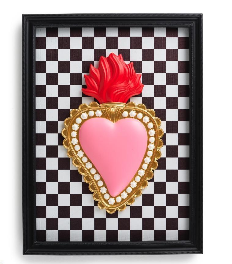 CORNICE RETT.C/CUORE E QUADRETTI CM.40X30