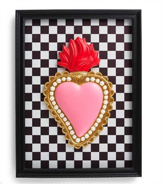 CORNICE RETT.C/CUORE E QUADRETTI CM.40X30