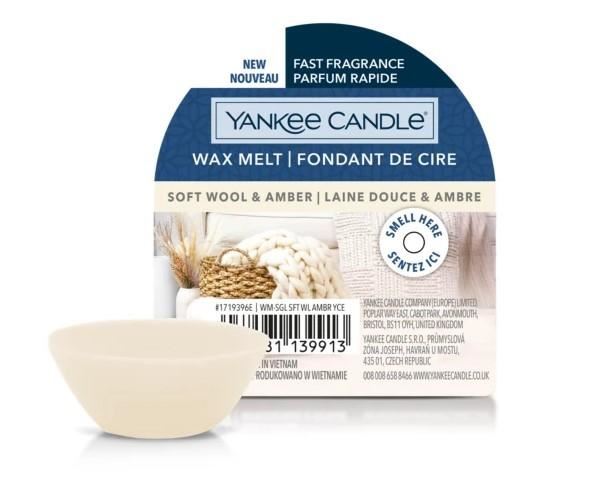 WAX MELT SOFT WOOL AMBER