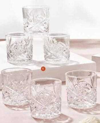 SET 6 PZ SHOT ROCK&ROLL VETRO CM.D5,5X5,5H