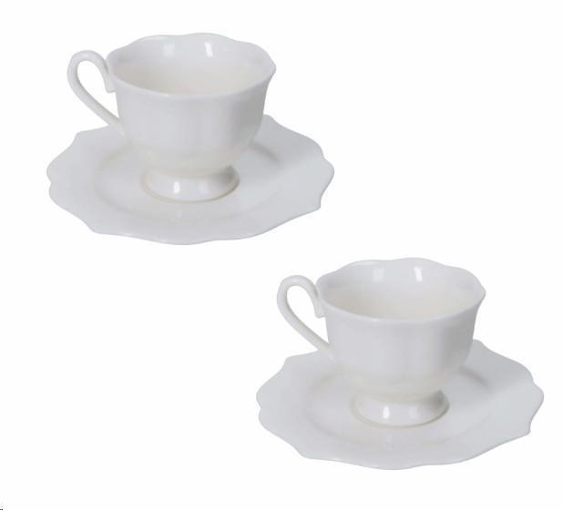 TAZZINA CAFFE QUEEN SET 2PZ  NEW BONE CHINA
