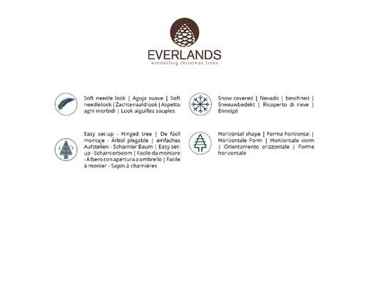 ALBERO DI NATALE IMPERIAL PINE INNEVATO CM Ø157 H270