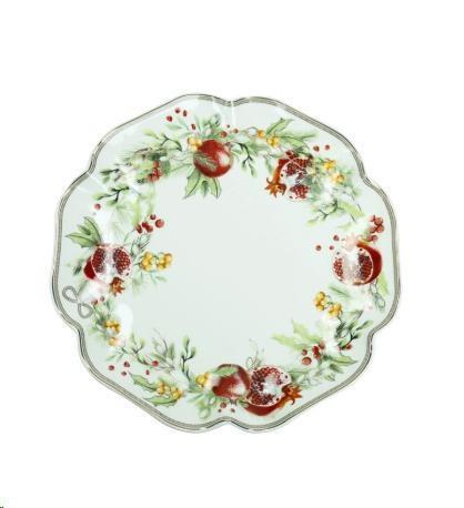 PIATTO SMERLATO CAROL PORCELLANA D.CM30