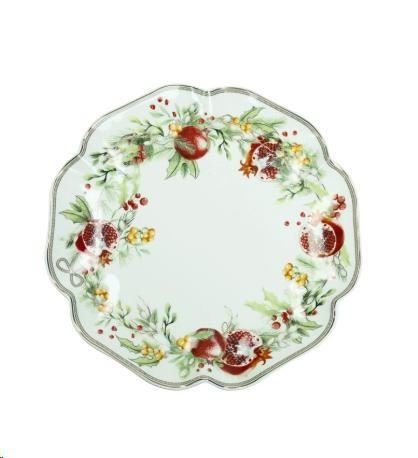 PIATTO SMERLATO CAROL PORCELLANA D.CM30