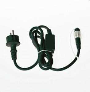 CAVO ALIMENTAZIONE PER LED AC/DC 6A L.1,5MT VERDE