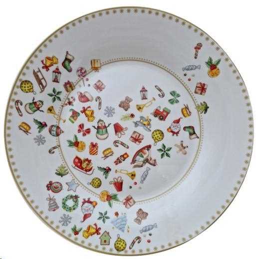 PIATTO PIANO CHICCHI E BALOCCHI PORCELLANA