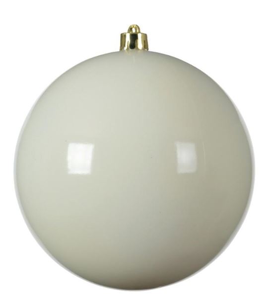 SFERA SHINY NATALE PLASTICA DIA20CM WOOL WHITE