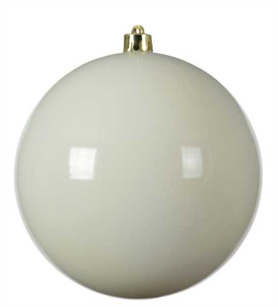 SFERA SHINY NATALE PLASTICA DIA20CM WOOL WHITE
