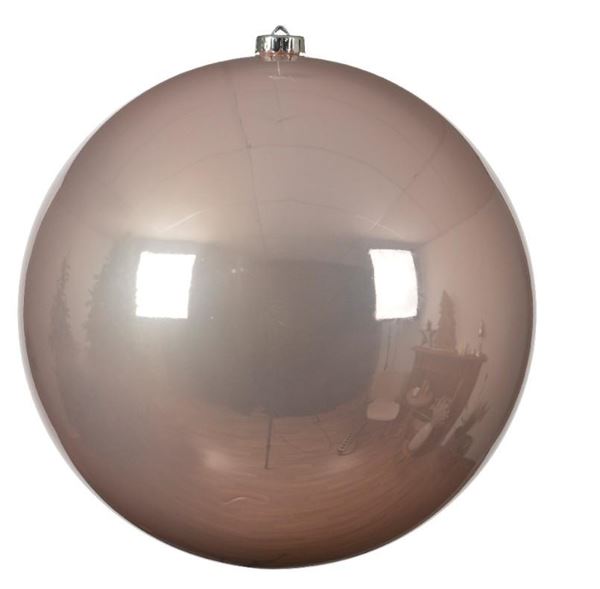 SFERA SHINY NATALE PLASTICA DIA20CM BLUSH PINK