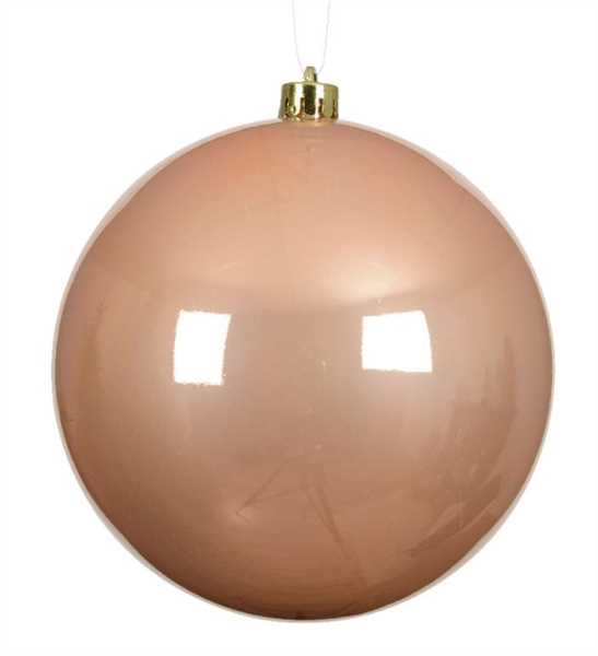SFERA SHINY NATALE PLASTICA DIA20CM PEACH PEARL