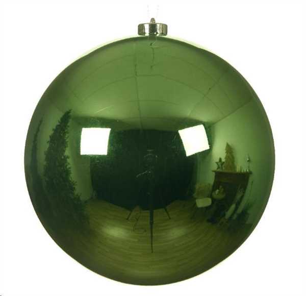 SFERA SHINY NATALE PLASTICA DIA20CM MISTLETOE GREEN