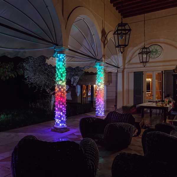 LUCI TWINKLY 600LED MULTICOLOR 2.5MT APP CONTROL