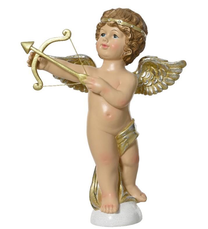 ANGELO POLIRESINA CM.23X10,5X30,5H WHITE/GOLD