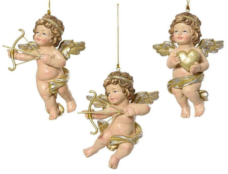 PENDENTE ANGELO POLIRESINA CM.8,5X4,5X12H GOLD