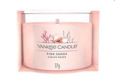 FILLED VOTIVE PINK SANDS