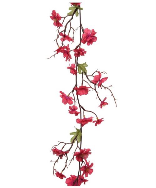 BLOSSOM POLY PEACH BLOSSOM GARLAND FUCHSIA 15CMX8CMXH.187CM
