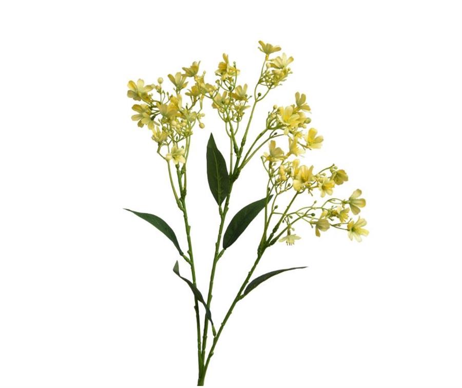 FLOWER JASMINE ON STEM POLY YELLOW 22CMX7CMXH.72CM