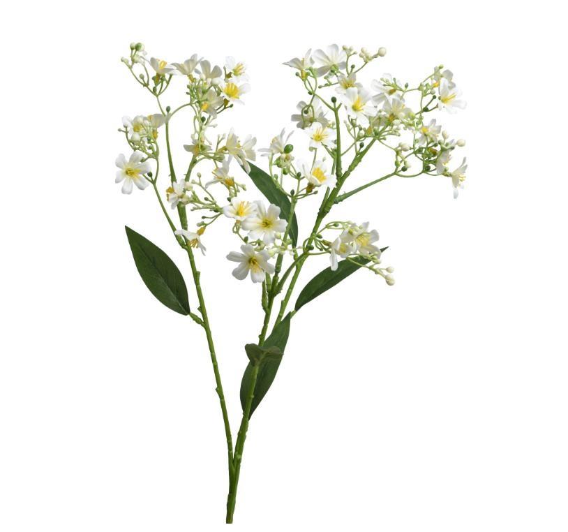 FLOWER JASMINE ON STEM POLY WHITE 22CMX7CMXH.72CM