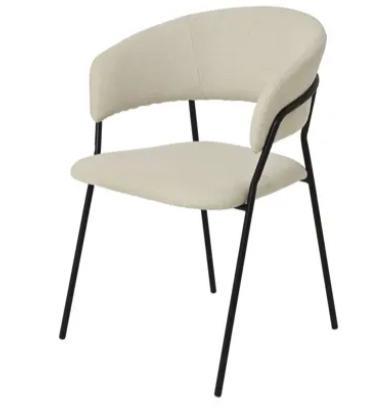 CHAIR POLYESTER INDOOR CREAM 59CMX54.5CMXH.79.5CM