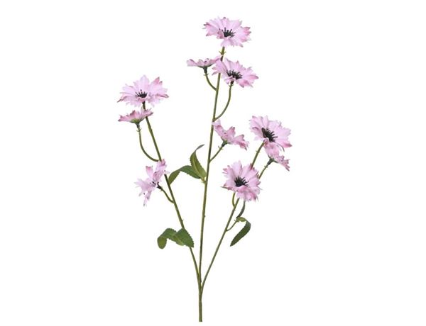 CORNFLOWER ON STEM POLY  SOFT PINK 5CMX12CMXH.55CM