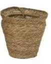 PLANTER SEA GRASS ROUND WITH PLASTIC LINING NATURAL D.27XH25