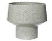 FIORIERA IN FERRO CON MACULATURE NERE