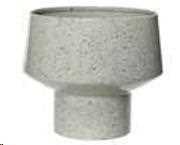 FIORIERA IN FERRO CON MACULATURE NERE