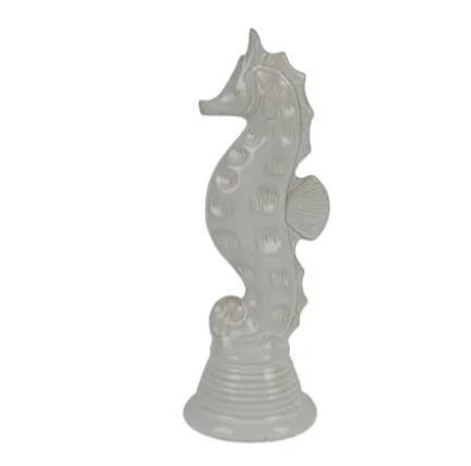 SEAHORSE PORCELAIN BEIGE 8.5CMX8.3CMXH.22.1CM