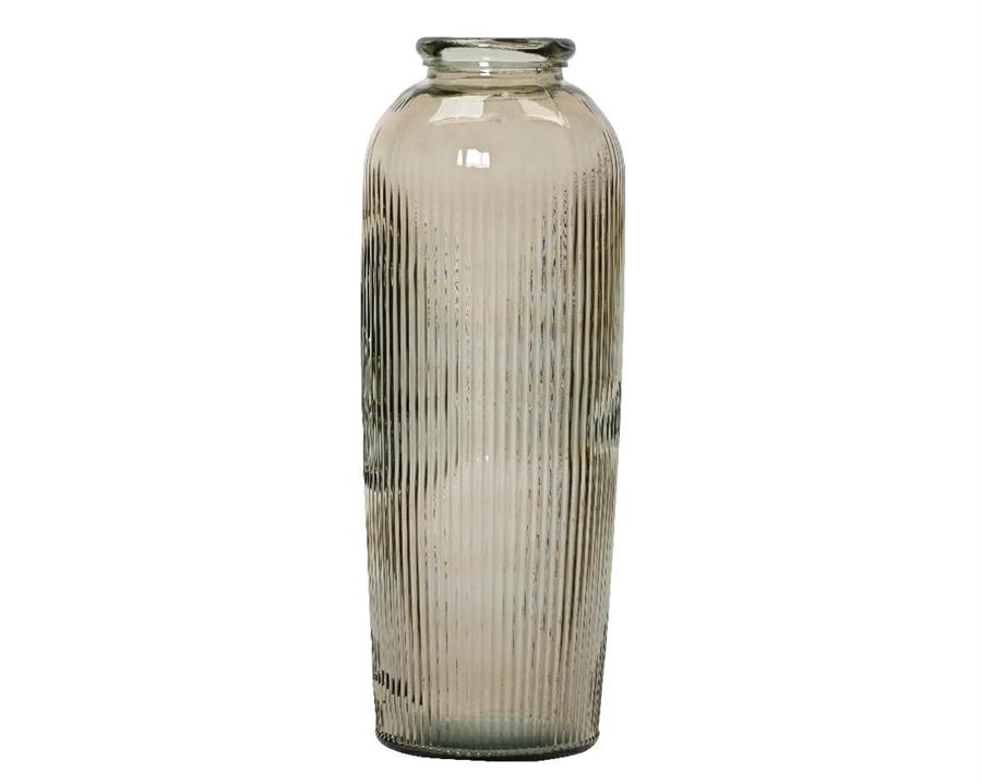 VASO IN VETRO RICICLATO Ø.CM.30X70H. TORTORA