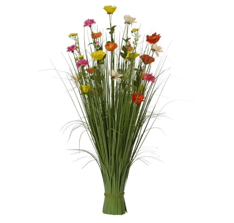 GRASS POPPY-CALENDULA-BLOSSOMS POLY 40CMX40CMXH.100CM