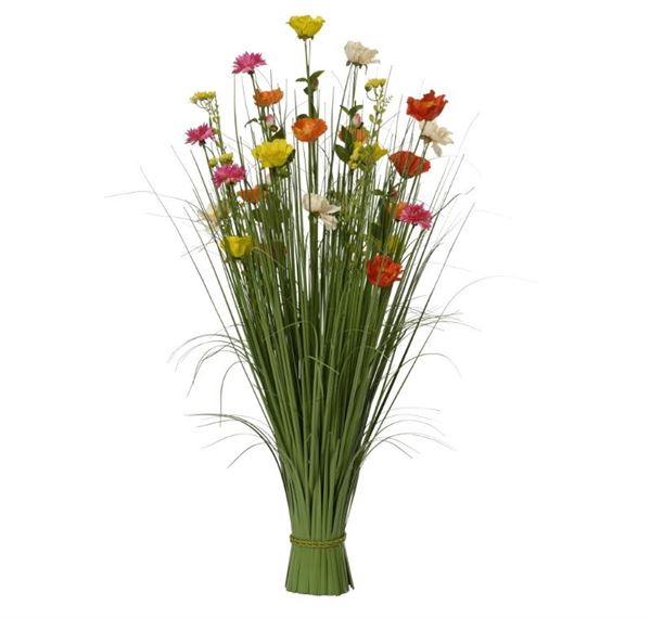 GRASS POPPY-CALENDULA-BLOSSOMS POLY 40CMX40CMXH.100CM