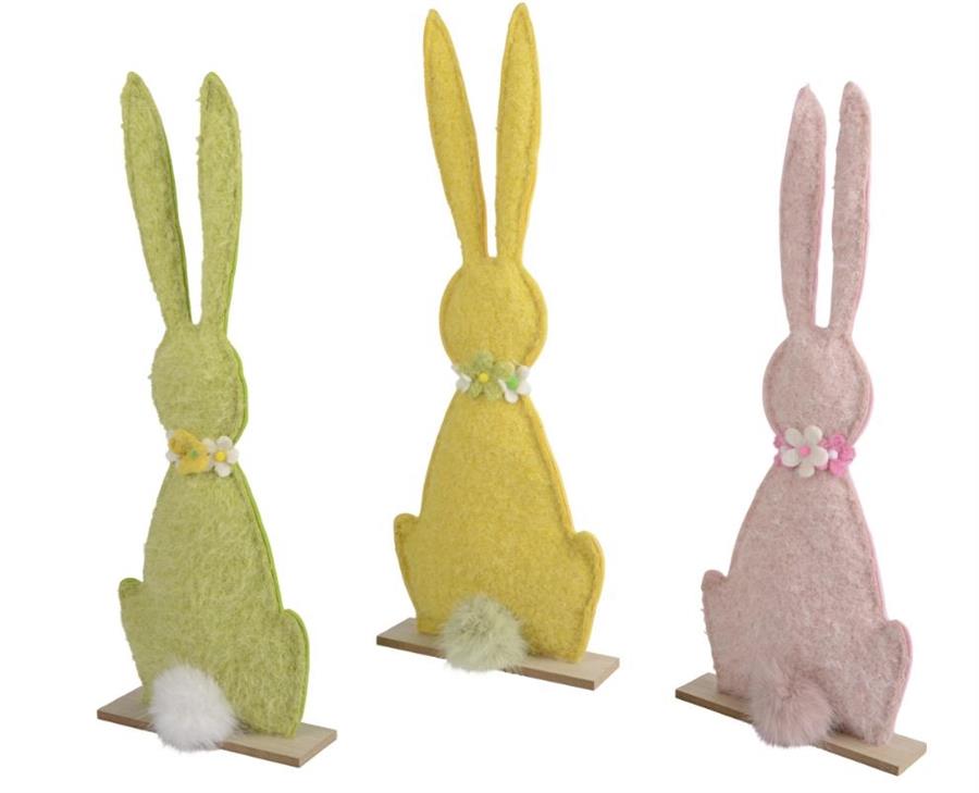 BUNNY POLYESTER  3COL ASS  5.5CMX22CMXH.61CM