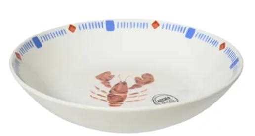 BOWL PORCELAIN LOBSTER RED/COLOUR D.20.4CMXH.4.5CM