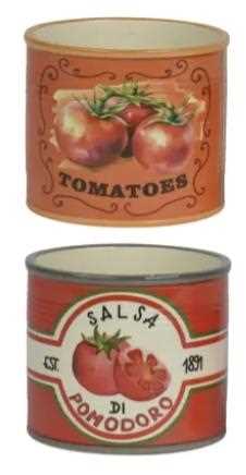 PLANTER DOLOMITE SHINY DECALL 2ASS  D.13.6CMXH.11.8CM