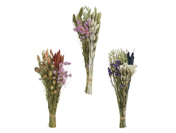 FLOWER DRIED FLOWER MIX ON STEM 3ASS 40CMX20CMXH.40CM