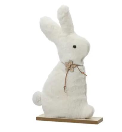 BUNNY POLYESTER FAUX FUR PLYWOOD 5CMX13CMXH.21CM