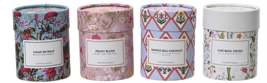 CANDLE WAX 4ASS  D.9CMXH.11.5CM