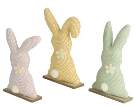 BUNNY POLYESTER 3COL ASS 5CMX18CMXH.28CM