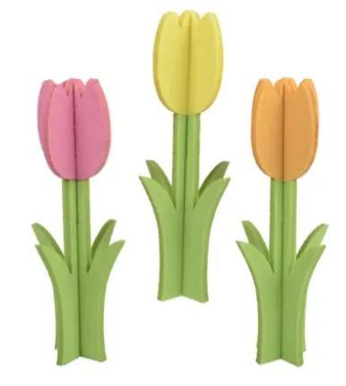 TULIP FELT 3COL ASS  D.20CMXH.60CM