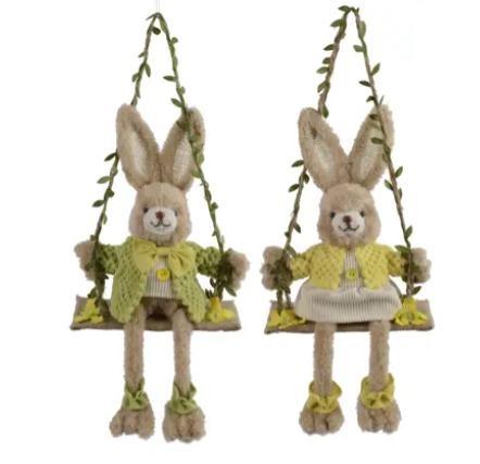 RABBIT POLYESTER 2ASS  20CMX10CMXH.39CM