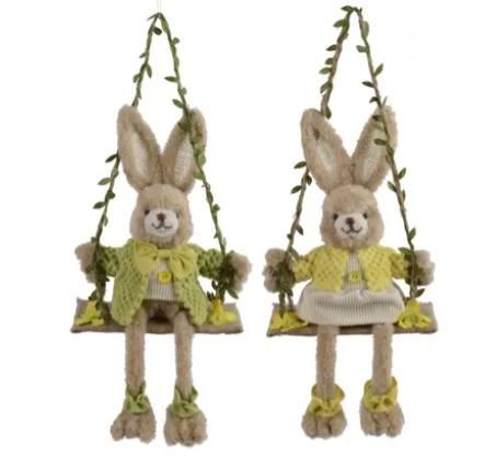 RABBIT POLYESTER 2ASS  20CMX10CMXH.39CM