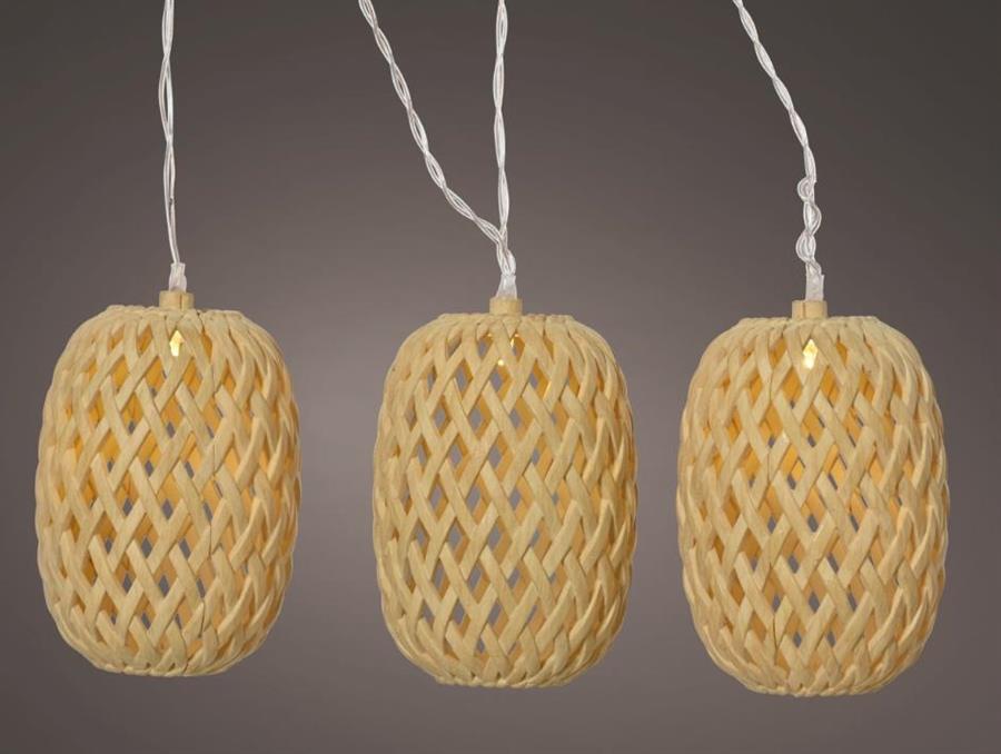 CATENA SOLAR 10 LUCI FISSE BIANCO NATURALE/CALDO CM 450XH.9