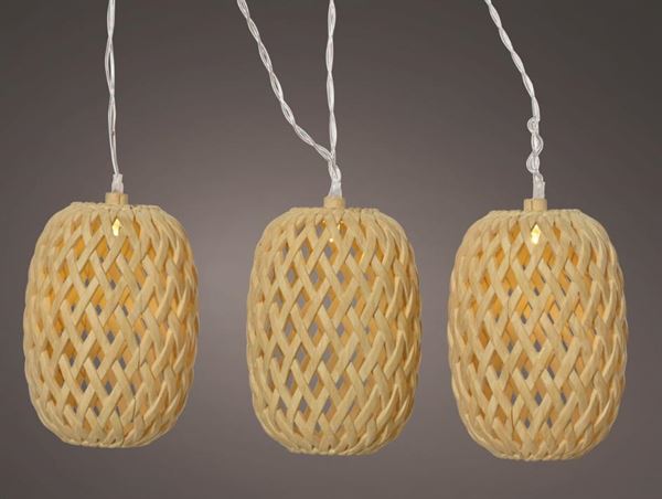 CATENA SOLAR 10 LUCI FISSE BIANCO NATURALE/CALDO CM 450XH.9