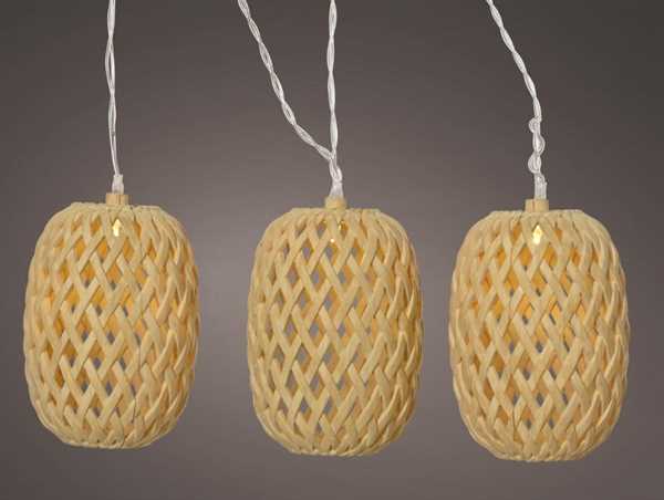 CATENA SOLAR 10 LUCI FISSE BIANCO NATURALE/CALDO CM 450XH.9