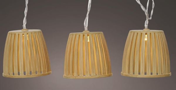 CATENA SOLAR 10 LUCI FISSE BIANCO NATURALE/CALDO CM 450XH.7